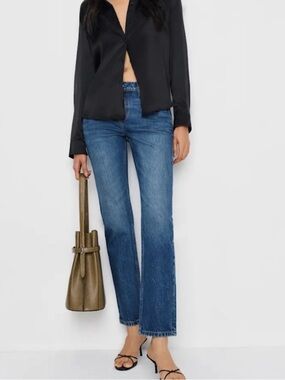 Reformation Luca Stretch Low Rise Slim Straight Jean
